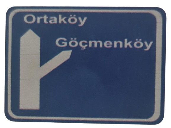 kavşak öncesi yol levhası