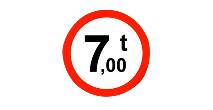 yük ağırlığı 7 tondan fazla olan araç giremez