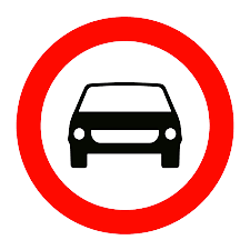 motosiklet dışındaki motorlu araçlar giremez